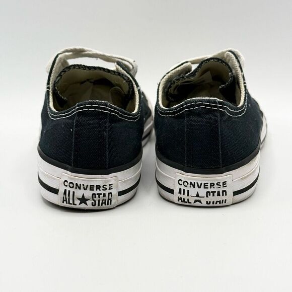 Converse Chuck Taylor All Star Black Canvas Lace Up Sneakers - Big Kid US 1 - Picture 4 of 12